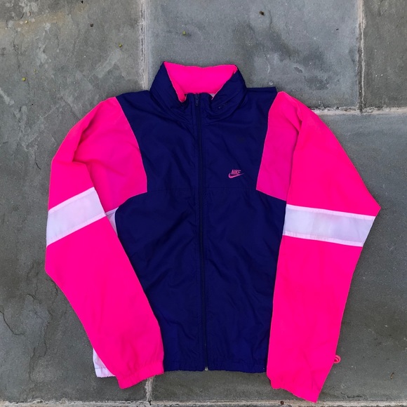 Nike Jackets & Blazers - Nike Vintage windbreaker women’s neon small